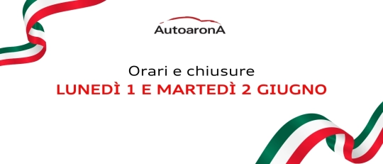 Orari e chiusure 1 giugno