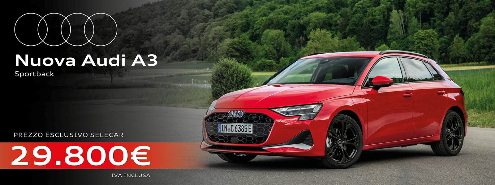 Promo Esclusiva Selecar: Nuova Audi A3