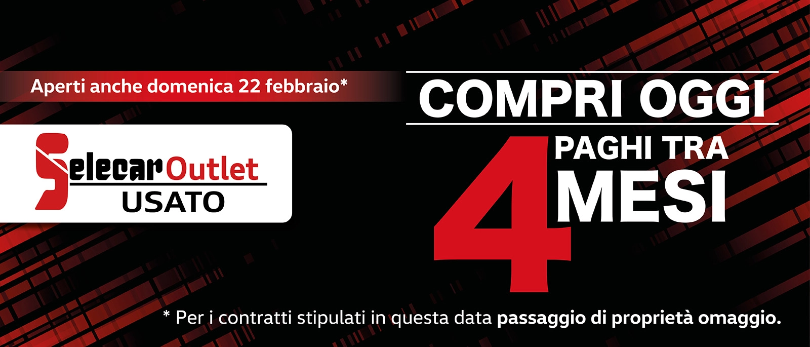 Usato: Compri oggi e inizi a pagare dopo 4 mesi! 